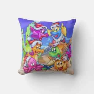 FriendFish Christmas Cute cartoon fish pillow