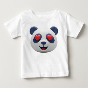 Friendly 3D Panda Success Icon Baby T-Shirt
