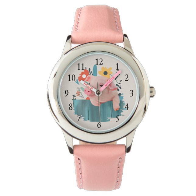 Friendly Baby Pig | Cute Baby Animals Watch (Front)