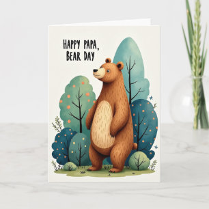 Friendly Bear Fathers Day Card