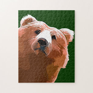 Friendly Bear. Jigsaw Puzzle