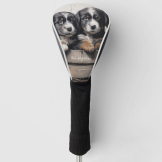 Friendly Bernese Mountain Puppy Dogs  003 - Raimon Golf Head Cover
