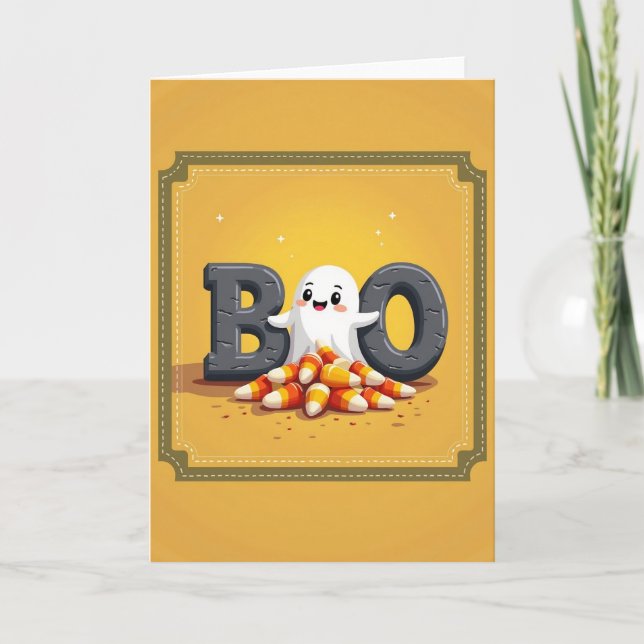 Friendly Boo Ghost Card (Front)