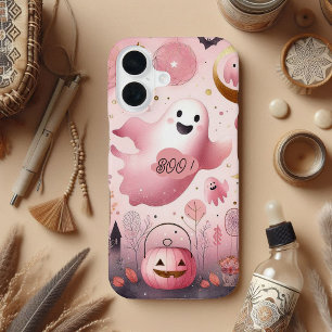 Friendly Boo Spooky Jack O Lanterns Pastel Funky  iPhone 16 Case