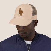 Friendly Brown Alpaca Hat (In Situ)