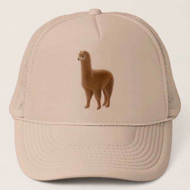 Friendly Brown Alpaca Hat (Front)