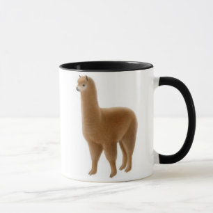 Friendly Brown Alpaca Mug