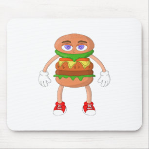 Friendly Burger Mouse Pad