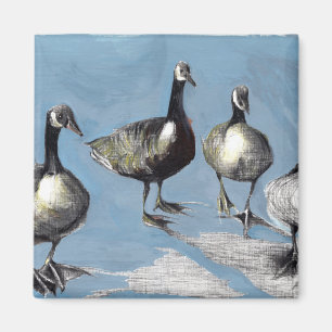 Friendly Canada Geese 2012 Magnet