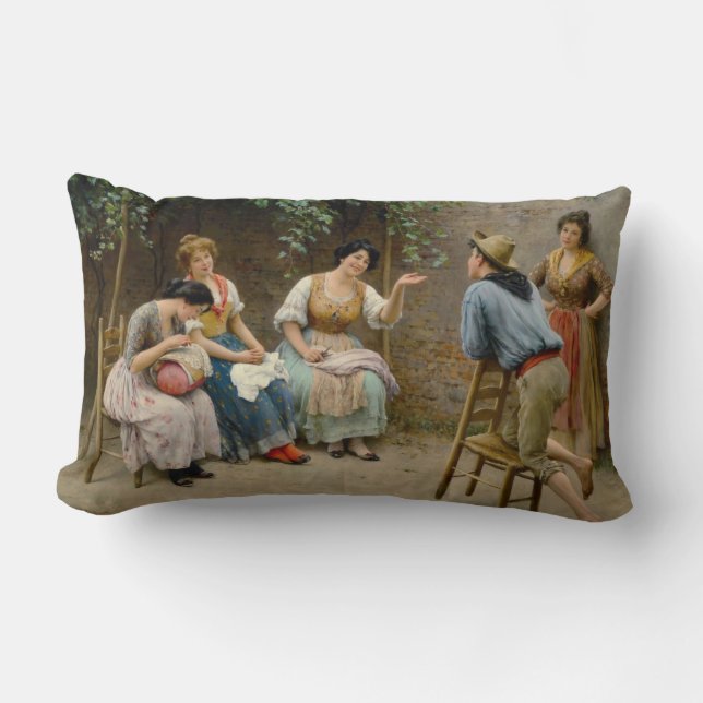 Friendly Chat Lumbar Cushion (Front)