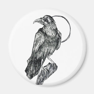 Friendly Crow  Magnet