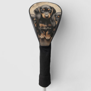 Friendly Dachshund Puppy Dogs 001 - Raimon Paladi Golf Head Cover
