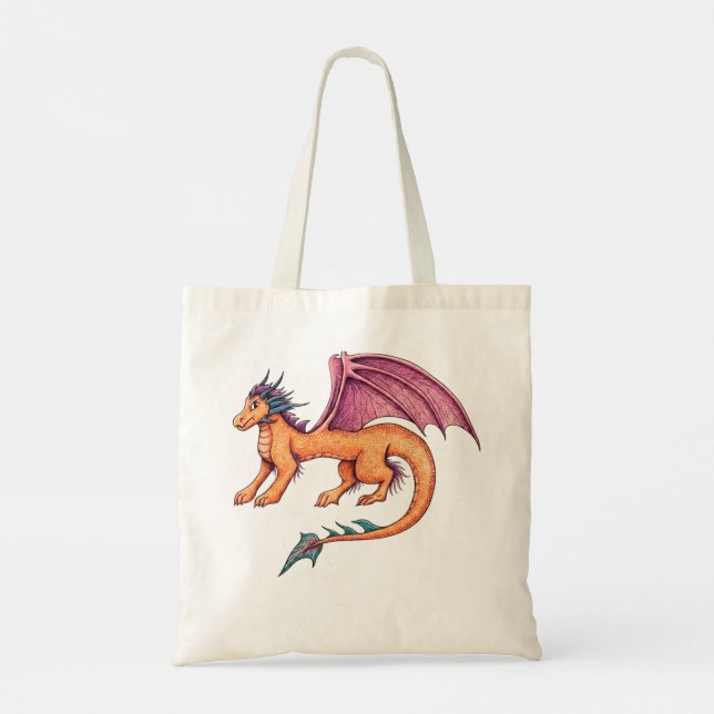 Friendly Dragon Tote Bag (Back)