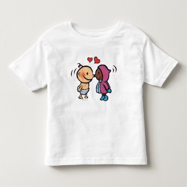 Friendly Eskimo Nose Kisses Kids Toddler T-Shirt (Front)