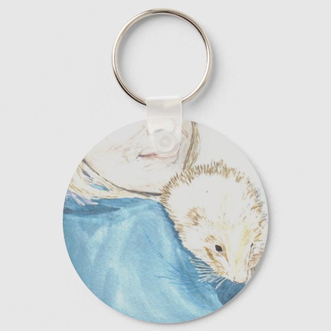 'Friendly Ferret' Keychain (Front)