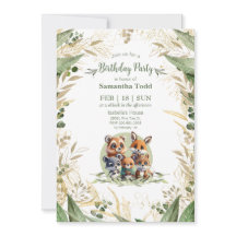 Friendly Forest Animals Birthday