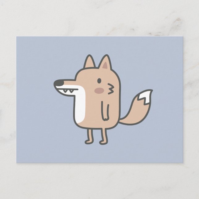 Friendly Fox Postcard (Front)