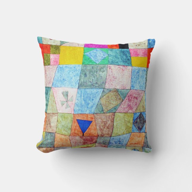 Friendly Game, Paul Klee Cushion (Front)