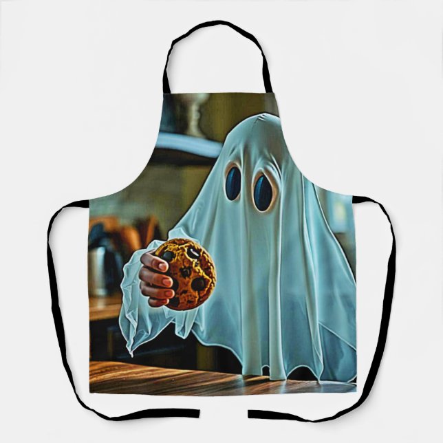 Friendly Ghost With Cookie Apron (Front)