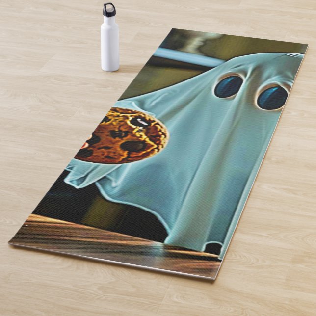 Friendly Ghost With Cookie Yoga Mat (In Situ)