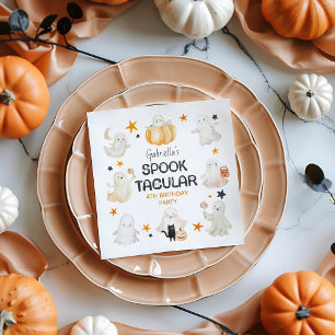 Friendly Ghosts Spooktacular Kids Birthday Party Napkin