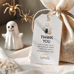 Friendly Ghosts Spooktacular Kids Thank You Favor Gift Tags