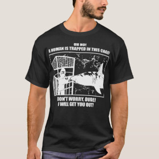 Friendly Great White Shark Cage Diving  T-Shirt