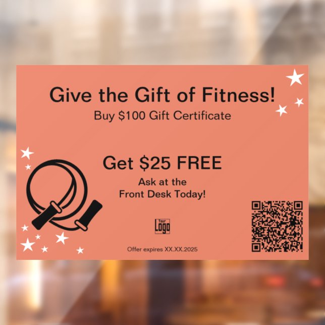 Friendly Gym Christmas Gift Certificate Promotion (Sheet 2)