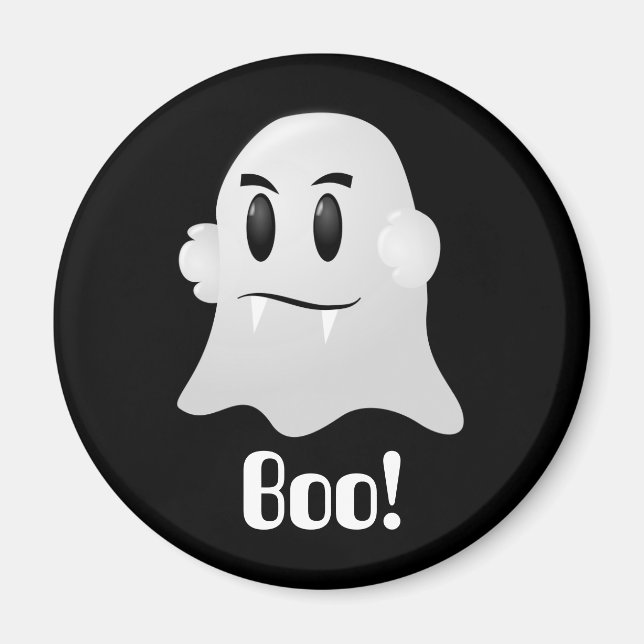 Friendly Halloween Ghost Magnet (Front)
