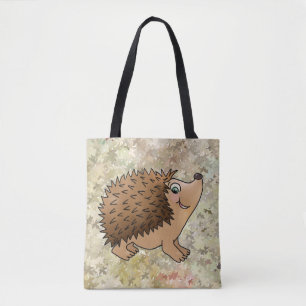 friendly hedgehog tote bag