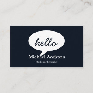 Friendly Hello Business Card