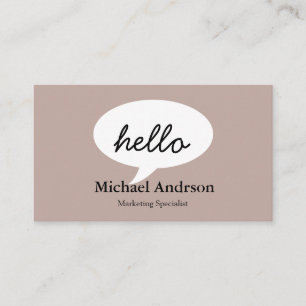 Friendly Hello Business Card