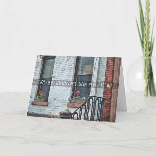 FRIENDLY 'HOOD Greeting Card (Front)