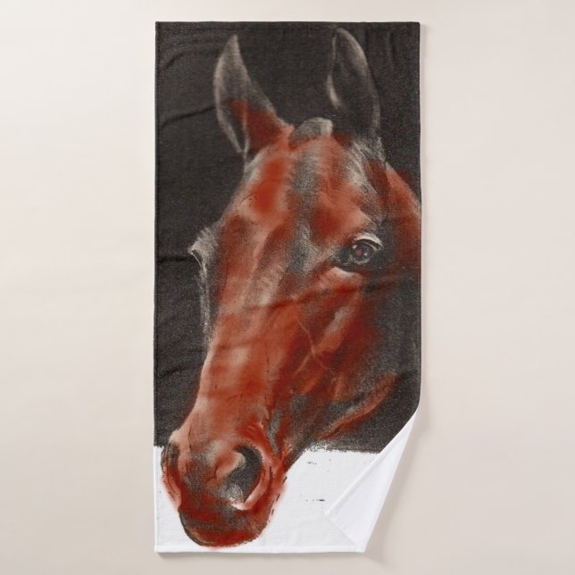 friendly horse bath towel set (Bath Towel)