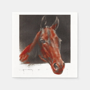 friendly horse napkin