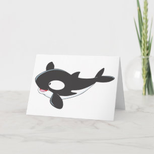 Friendly Killer Whale Card