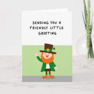 Friendly Leprechaun Greeting Card