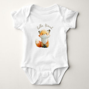 Friendly Little Fox T-Shirt Baby Bodysuit