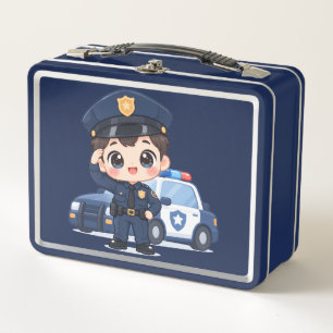 Friendly Little Officer Metal Lunch Box