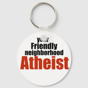 Friendly neighborhood atheist key ring