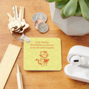 Friendly Neighborhood Literary Guide Word Wizard Key Ring