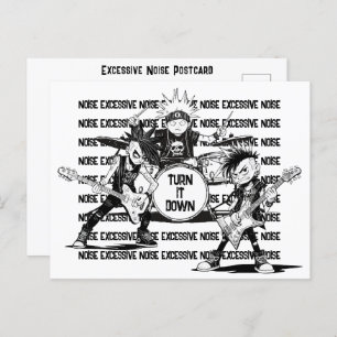 Friendly Neighbour Excessive Noise Reduce Message  Postcard