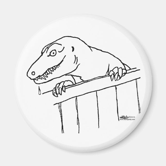 Friendly Neighbourhood Dinosaur Magnet (Front)