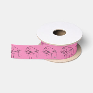 Friendly Neighbourhood Dinosaur Satin Ribbon
