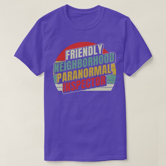 Friendly Neighbourhood Inspector Ghost Hunting T-Shirt (Design Front)
