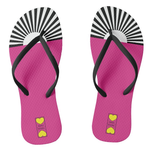 Friendly Pickleball logo - CUSTOMIZE -  Thongs (Footbed)