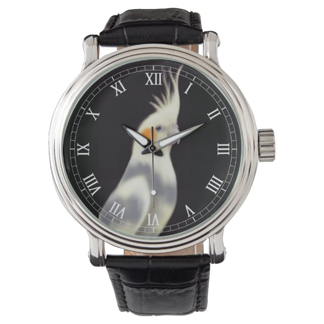 Friendly Pied Cockatiel Watch (Front)