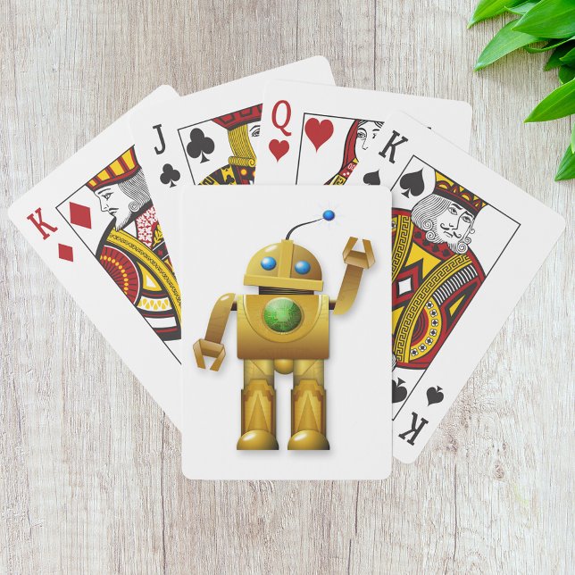 Friendly Robot Playing Cards (Creator Uploaded)