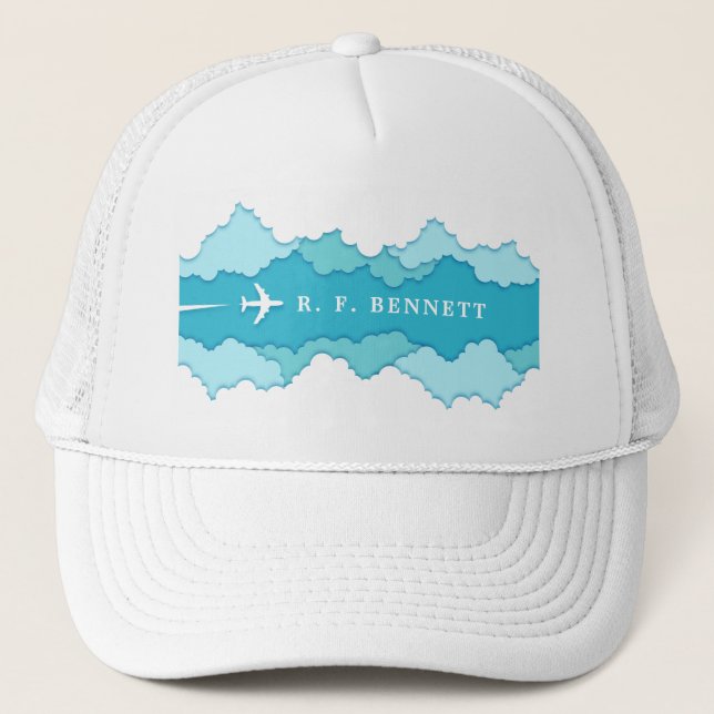 Friendly Skies | Custom Name Trucker Hat (Front)