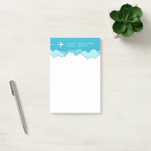 Friendly Skies   Pilot and Aeronautical  Post-it Notes